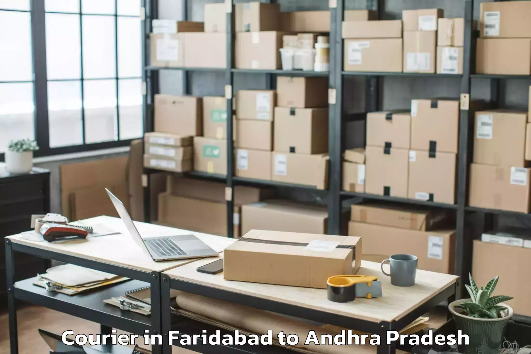 Top Faridabad to Sanjamala Courier Available